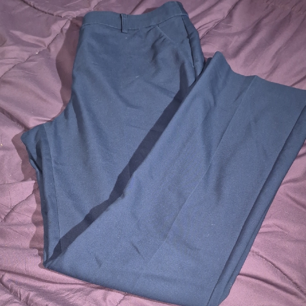 Blue Pantsuit with Professional Straight Leg Design